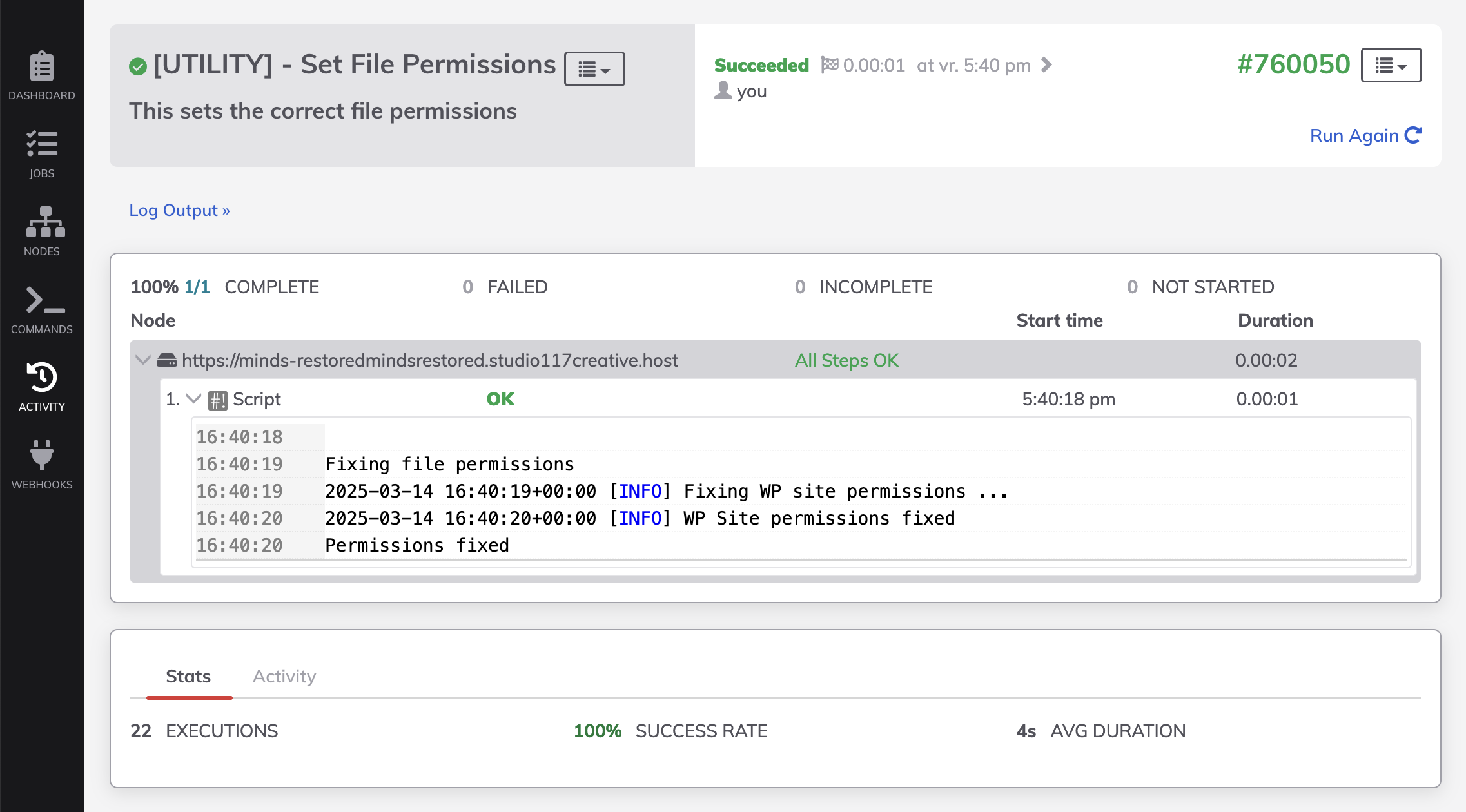 Operations Suite patch manager interface showing scheduled updates