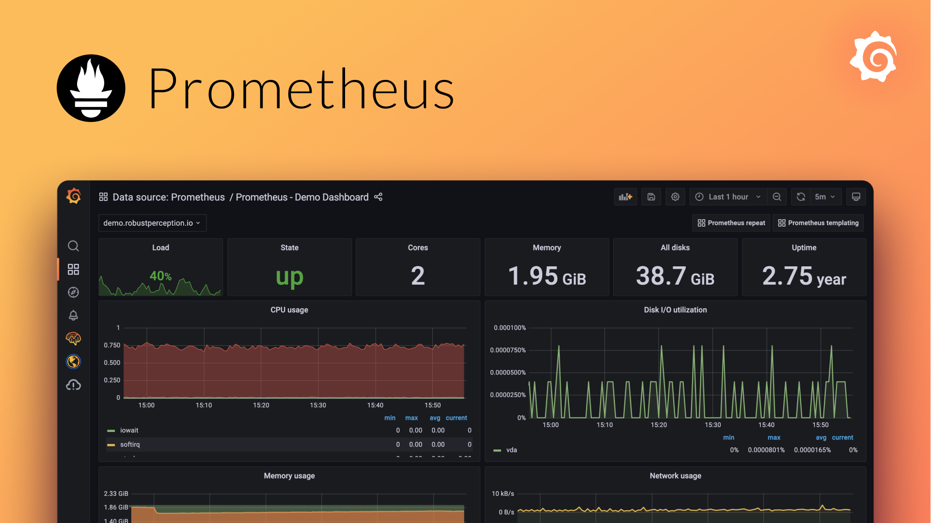 Operations Suite monitoring dashboard showing real-time infrastructure metrics